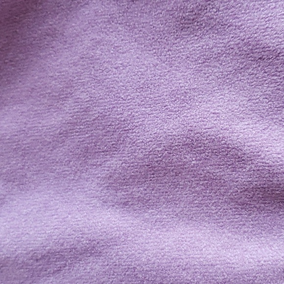 Kona Sol™ Purple Terry Cloth Solid High Waist High Leg Bikini Bottom Size L # - Picture 5 of 7